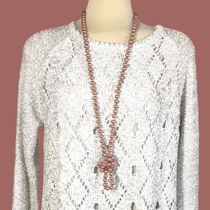 Hand Knotte tan colors Pearls